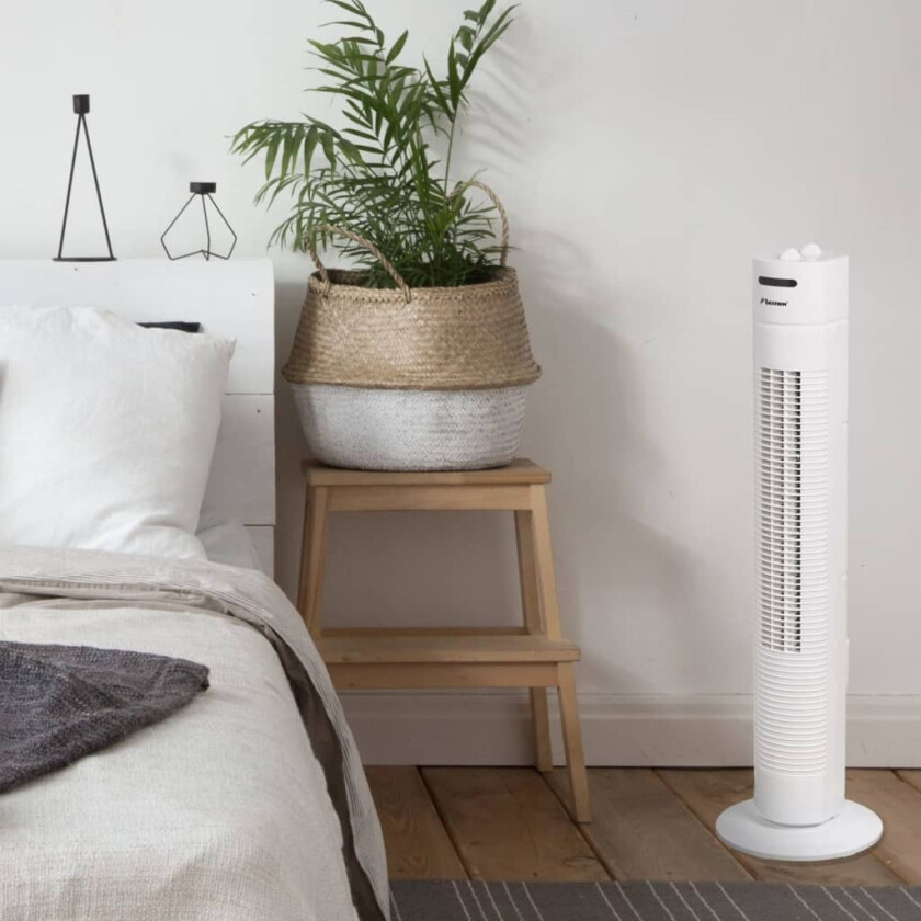 Tårnvifte med timer 80 cm 35 W hvit AFT760W