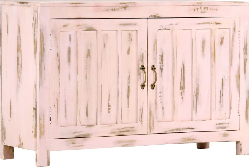 Skjenk lyserosa 110x35x70 cm heltre mango