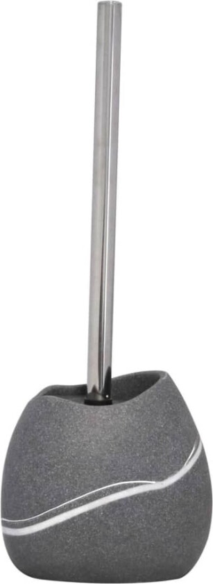 Toalettbørste med holder Little Rock grå