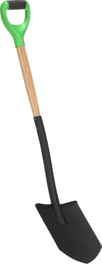 Hagespade spiss D-grep stål og løvtre