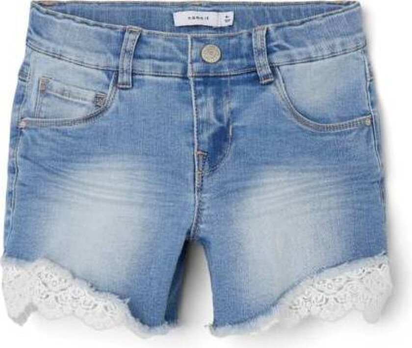 Name It Sally 5372 Denim Shorts Til Barn, Medium Blue Denim