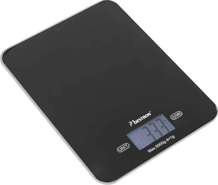 Elektrisk kjøkkenvekt AKS710Z svart 5 kg