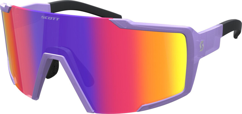 Shield Compact sykkelbriller Swish Purple/Teal Chrome