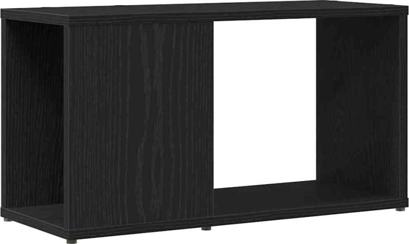 TV-benk svart eik 60x24x32 cm konstruert tre