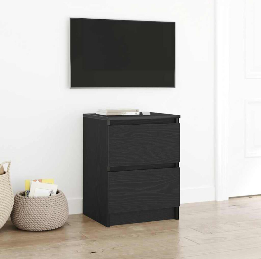 TV-benk svart 40x35x54 cm konstruert tre