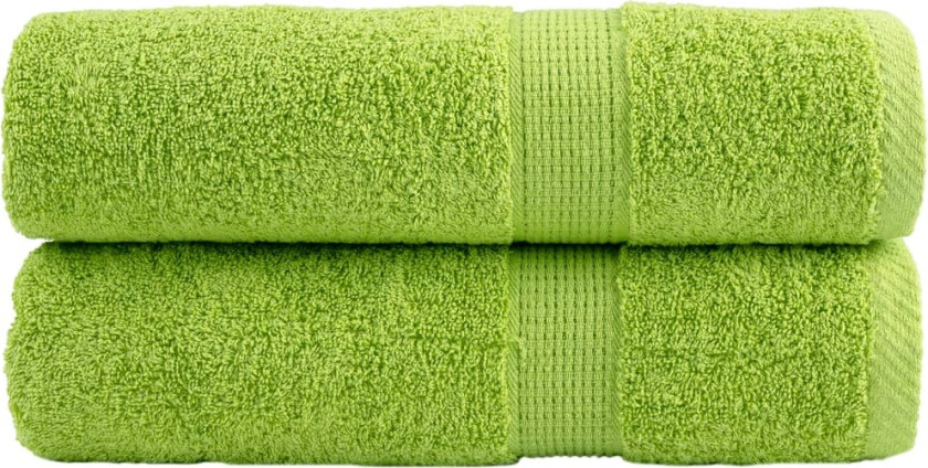Premium håndklær SOLUND 2 stk eplegrønn 50x100cm 600 g/m2
