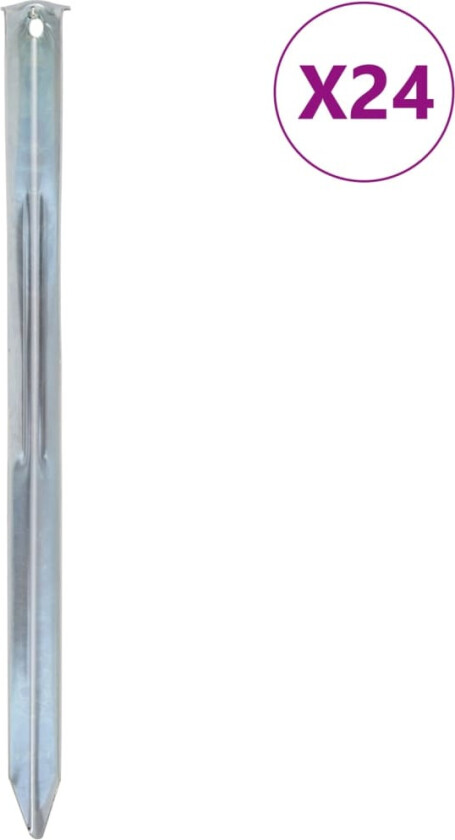 Bilde av Teltplugger 24 stk 30 cm Ø20 mm galvanisert stål