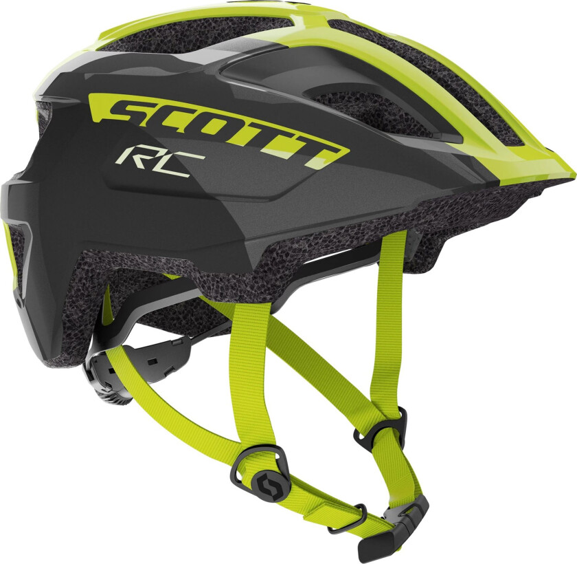 Scott Spunto JR 22, sykkelhjelm, barn/junior Black/Radium Yellow