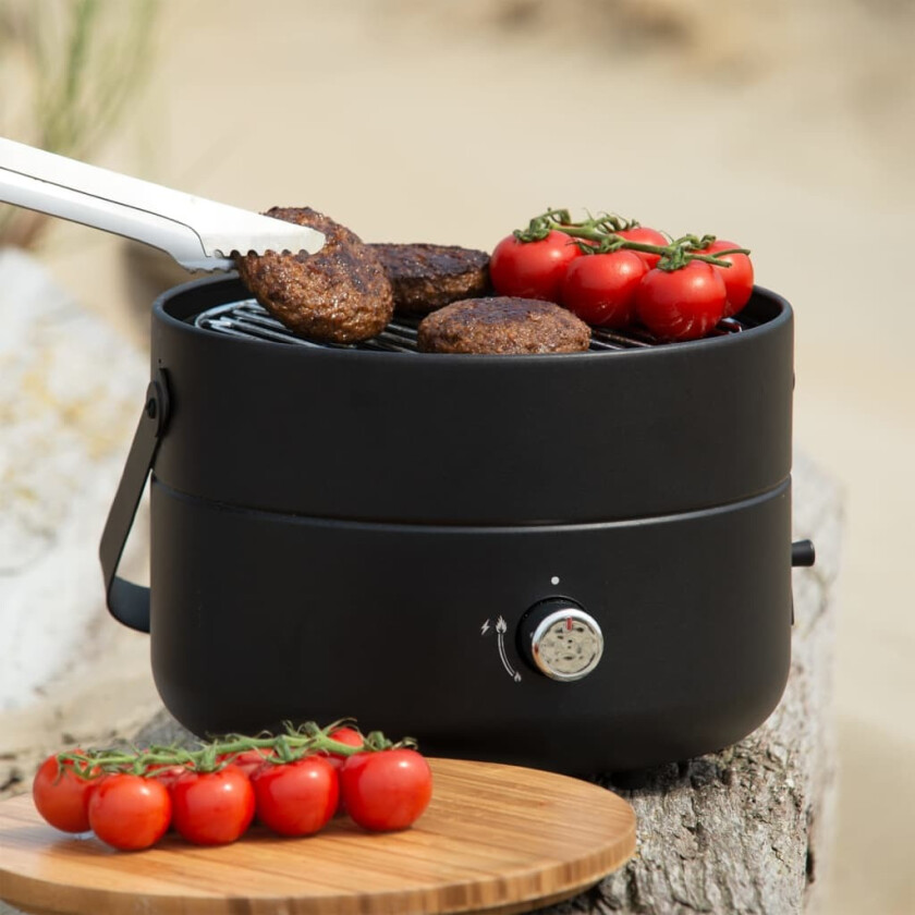 Bærbar gassgrill Mini Chef MB-100 2500 W svart