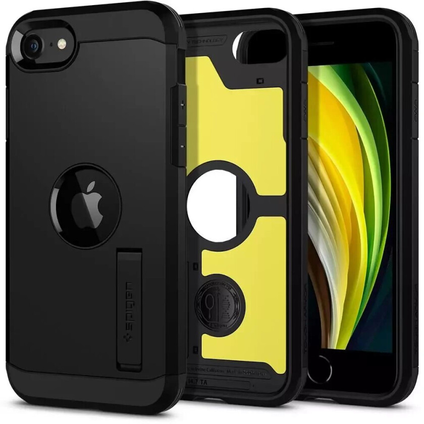 iPhone SE (2022 / 2020) / 8 / 7 Tough Armor Bakdeksel - Svart