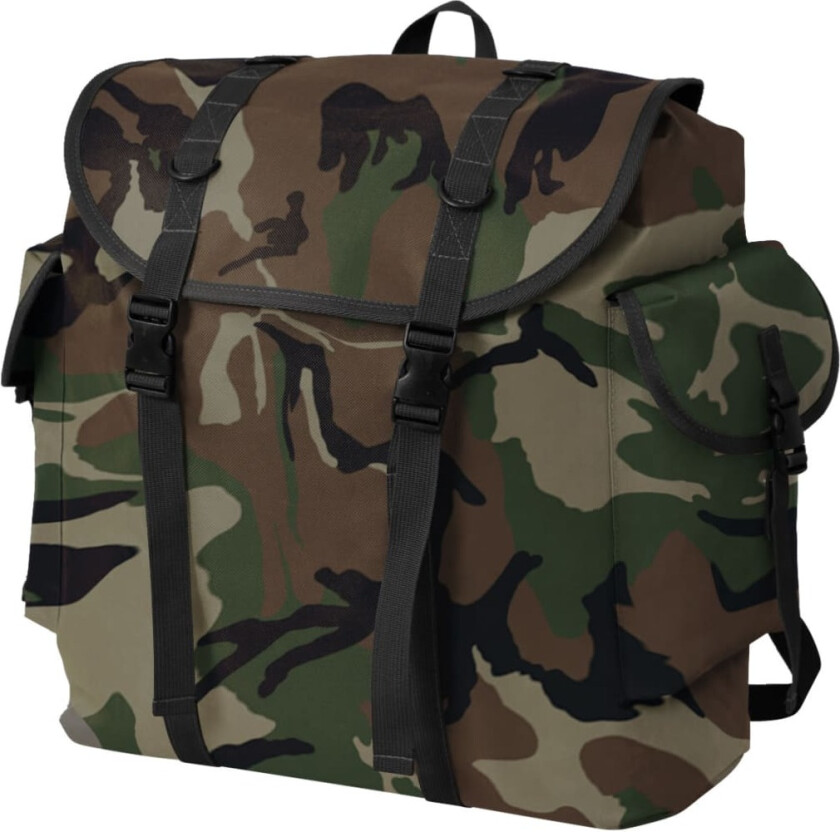 Ryggsekk Militærstil 40 L Kamuflasje