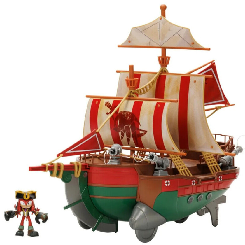 Sonic Prime Lekesett M/ Figur 6cm - Angel Voyage Piratskip