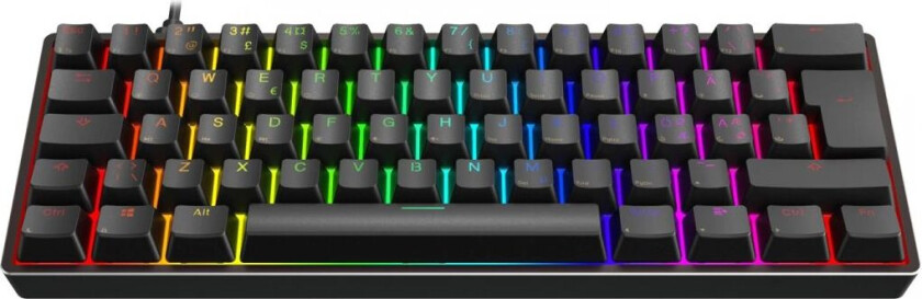 Maxmount Aeon Rgb Hotswap Pbt Gaming Tastatur [Gateron Optical Yellow] - Svart