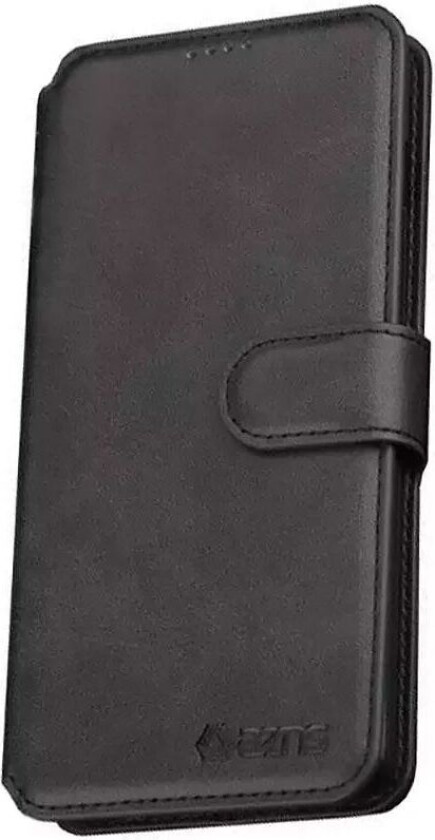 Samsung Galaxy S10 Skinn Flip Deksel m. Lommebok - Svart