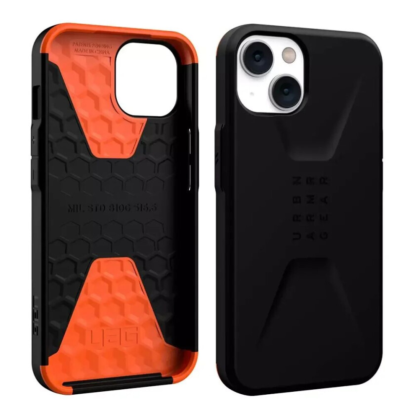 iPhone 14 / 13 CIVILIAN Series Deksel - Svart