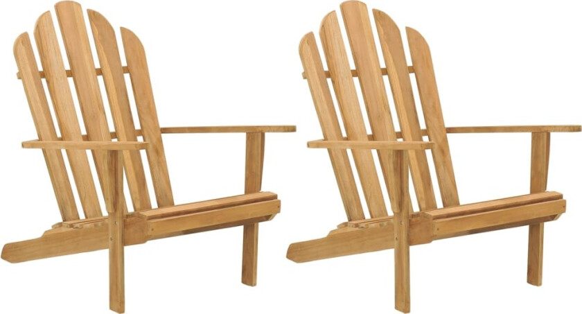Adirondack stoler 2 stk heltre teak