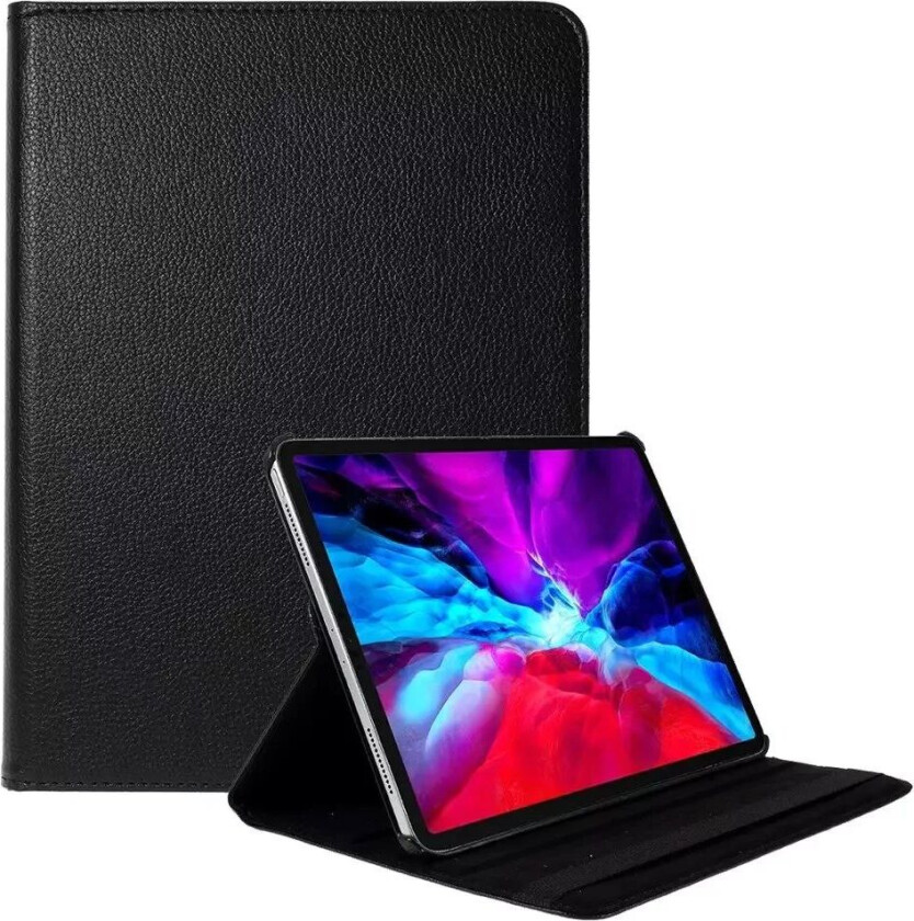 iPad Pro 12.9" (2022 / 2021) Flip Deksel Med Stativfunksjon - Svart