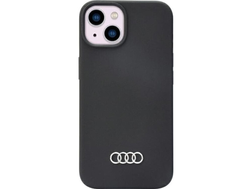 Audi iPhone 14 Silikondeksel - Svart