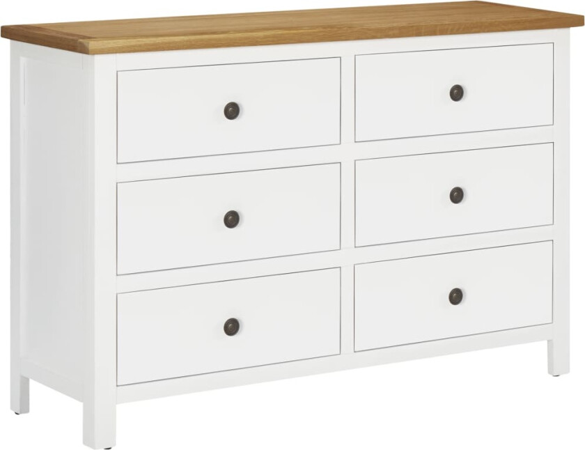 Kommode 105x33,5x73 cm heltre eik