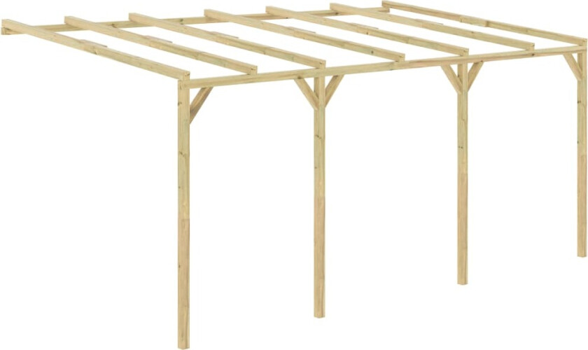 Veggmontert pergola 5x3x2,1 m tre