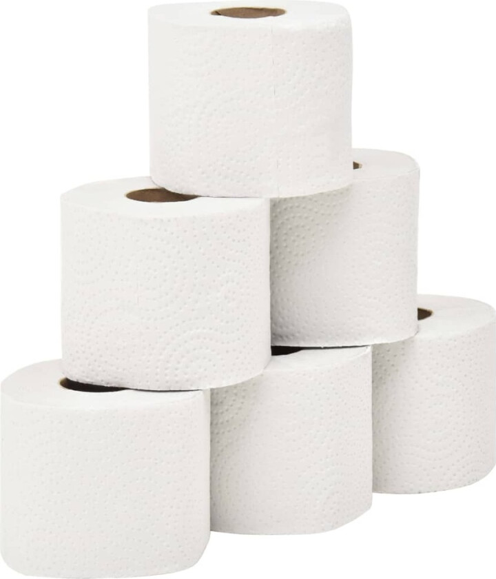 Preget toalettpapir 2 lag 128 ruller 250 ark