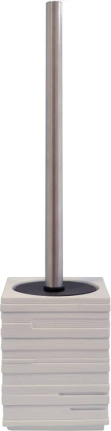 Toalettbørste med holder murstein hvit