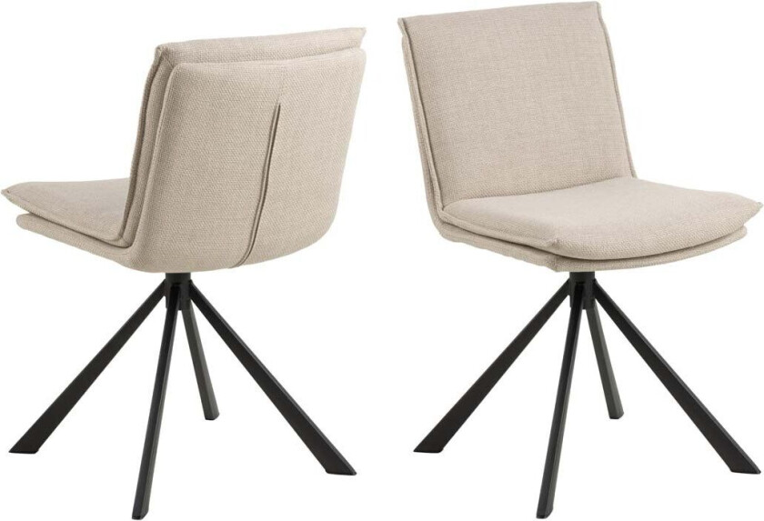 Bilde av Flynn spisestuestoler beige.
