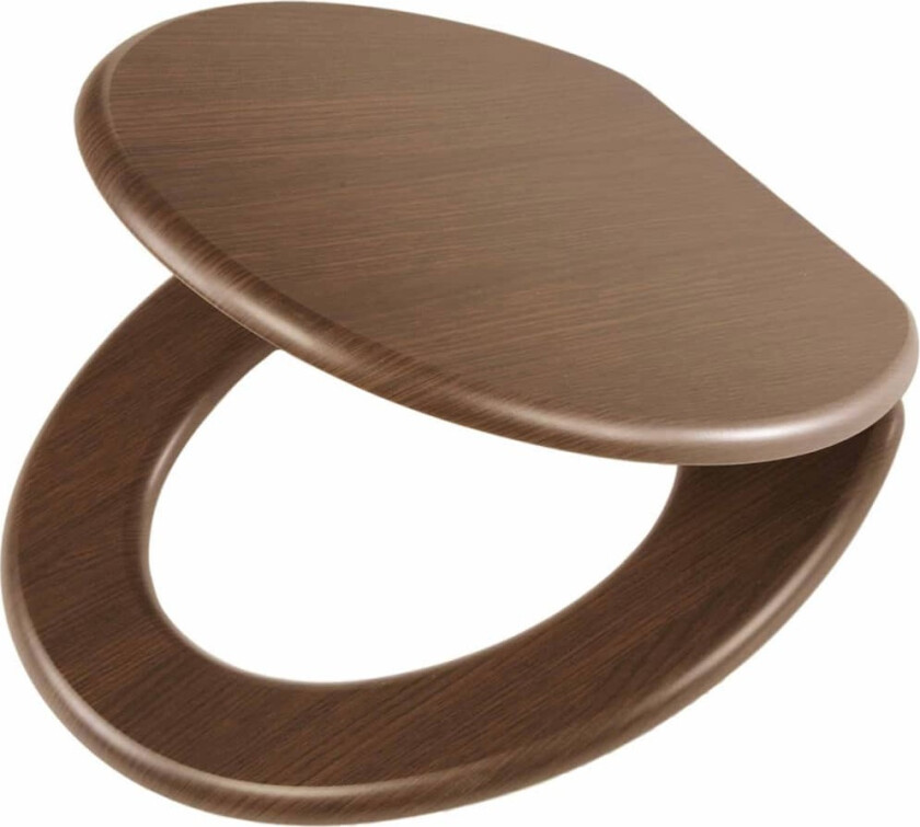 Myktlukkende toalettsete Douglas MDF lysebrun 251678346