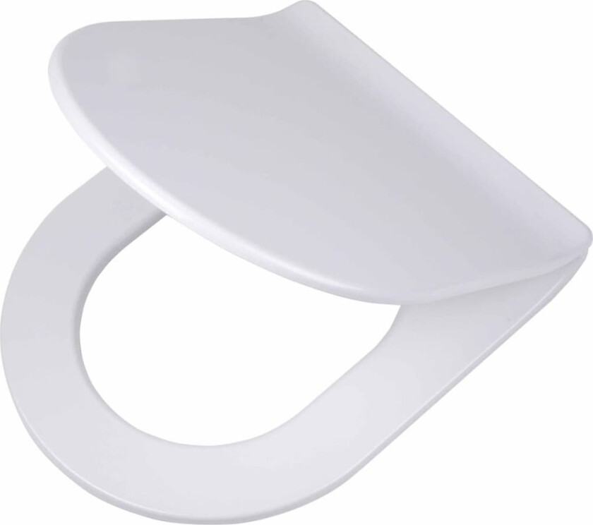 Myktlukkende toalettsete Carter herdeplast hvit 250020646