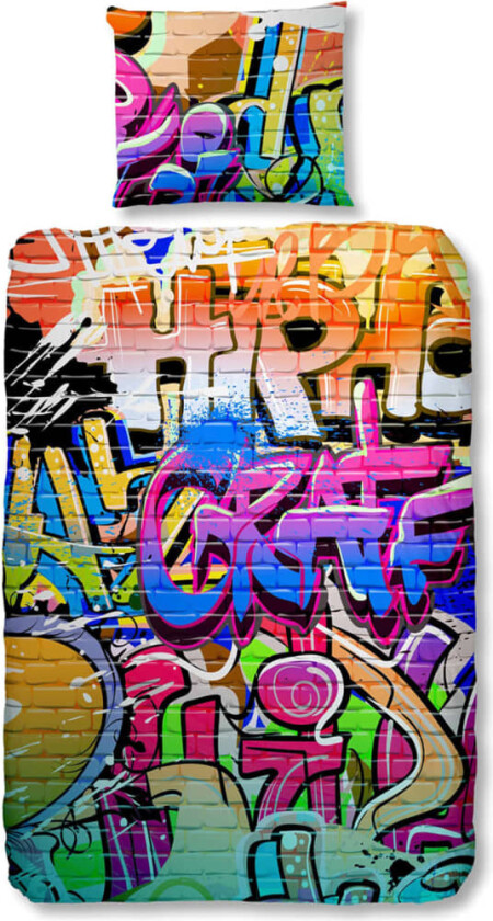 Sengesett 5481-P GRAFFITI 135x200 cm flerfarget