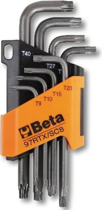 Torxnøkkel i 8 deler 97RTX/SC8 stål 000970263