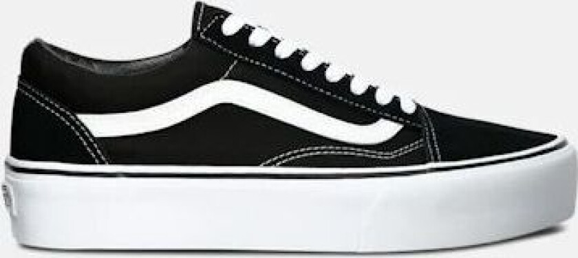 Old Skool Platform Black/White Dame 38.5