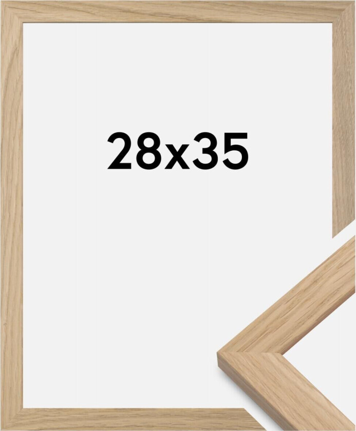 Ramme Oak Wood Akrylglass 28x35 Cm