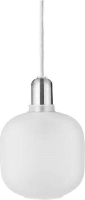 Amp lampe liten Hvit matt
