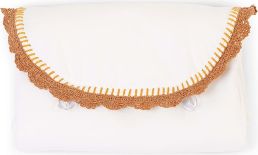 BARNHUS Stellematte Angel jersey heklet ecru