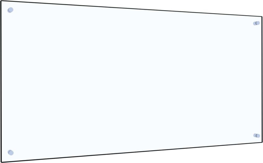 Kjøkkenplate gjennomsiktig 120x60 cm herdet glass