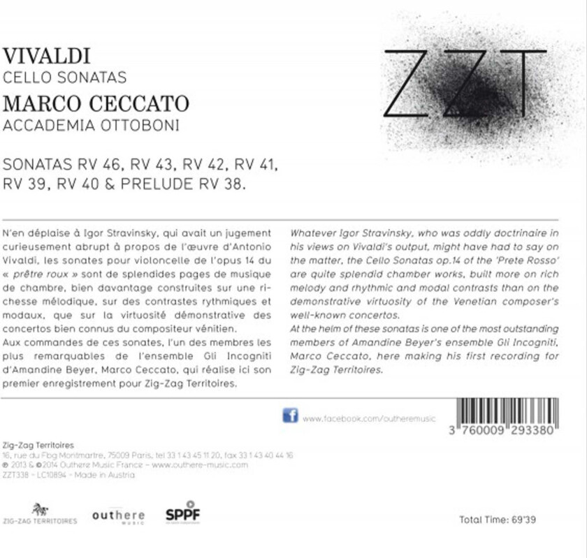 Cello Sonatas CD