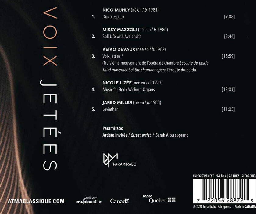 Ensemble Paramirabo Voix Jetees CD