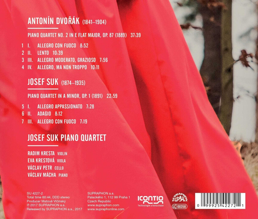 Josef Piano Quartet Suk Josef Suk Piano Quintet CD