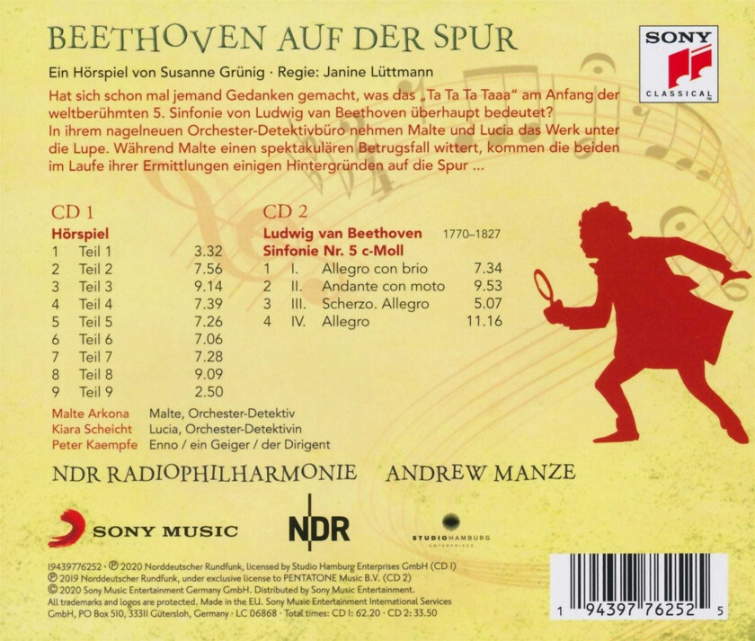 Malte Arkona Orchesterdetektive: Beethoven Auf Der Spur CD