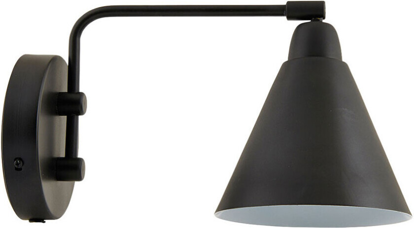 Game vegglampe svart liten, 30 cm