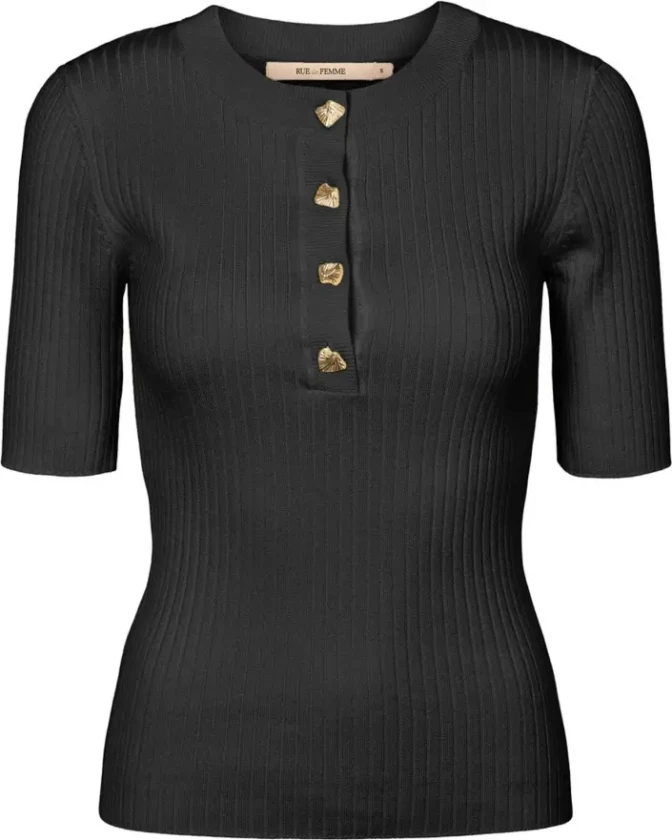 RUE de Femme, Dame, Strikkevarer, Svart, M