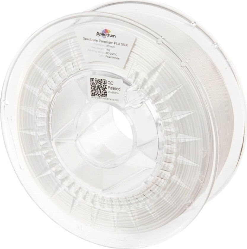 80448 Pla Silk Filament Pla-Silke Glinsende 1.75 Mm 1000 G Pearl White, Hvid, Perlehvid 1 Stk