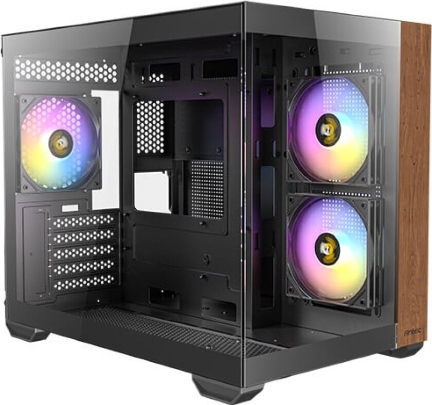 Cx600m, Midi Tower, Pc, Sort, Tre, Itx, Micro Atx, Glass, Stål, Tre, Spilling