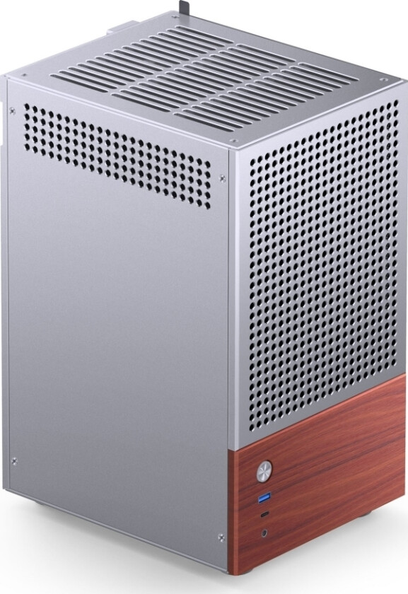 T6 Pc Gehäuse, Mini-Tower, Mini-Itx, Tempered Glass, Holz - Sidabrinis