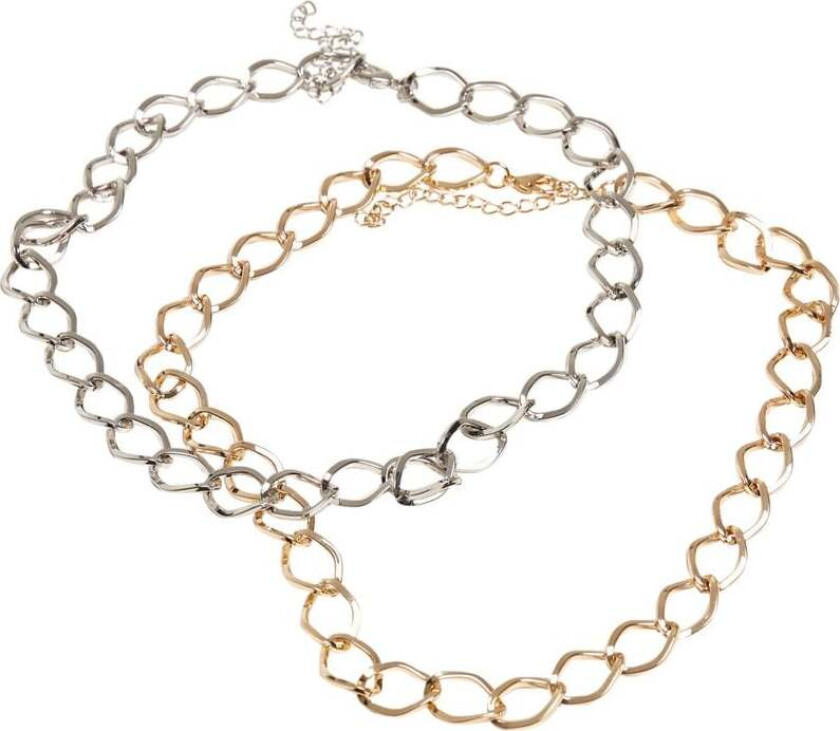 Bilde av Halskjede - Big Classic Smykke (Sett med 2) - Damer - gull-sølv