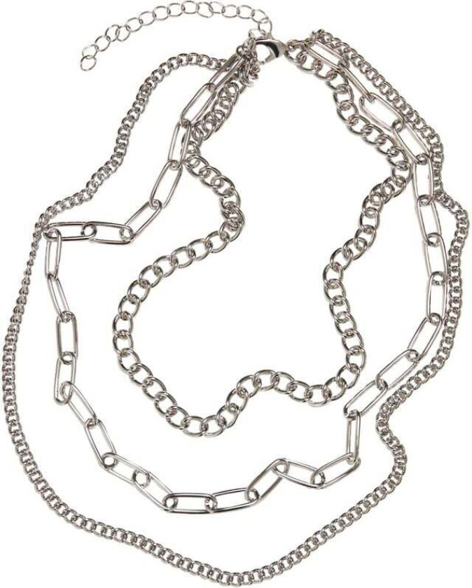 Halskjede - Layering Chain Necklace - Damer - sølvfarget