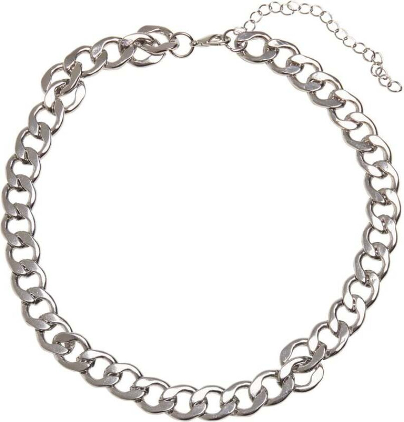 Halskjede - Big Chain Necklace - Damer - sølvfarget