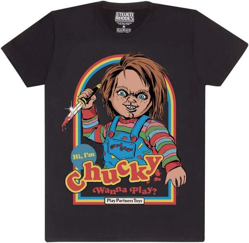 Fun T-skjorte - x Chucky Good Guys - M til XL - Herrer - svart