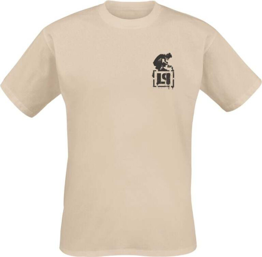 T-skjorte - Meteora Spray - S til 5XL - Herrer - sand